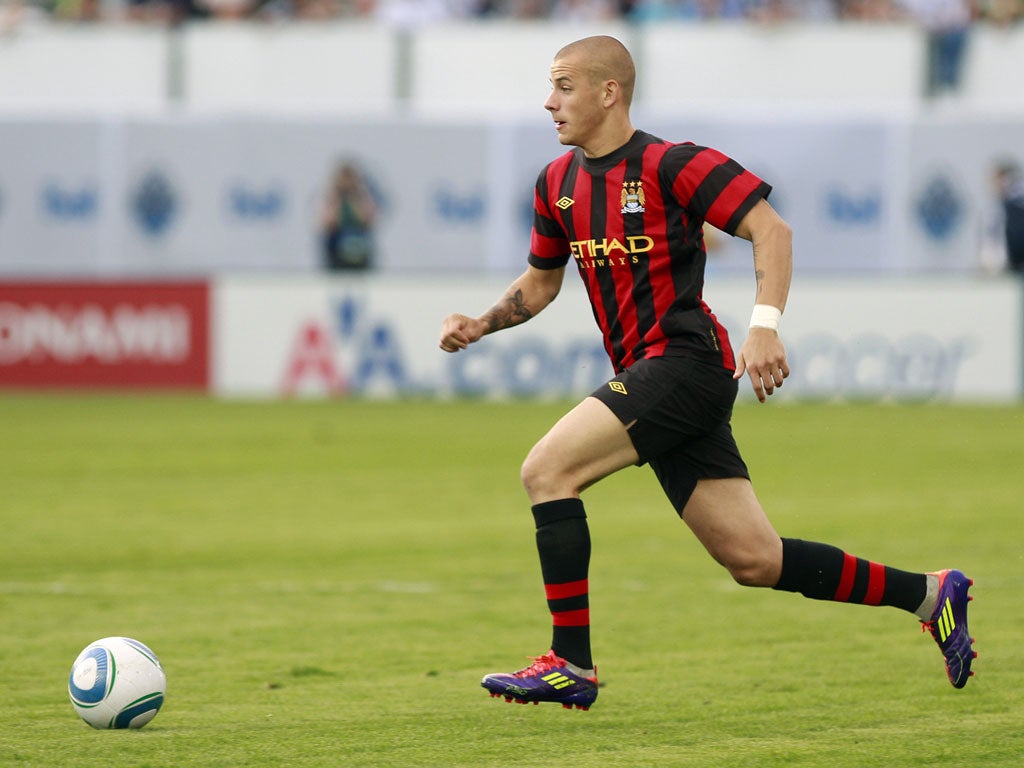 Vladimir Weiss in action for City