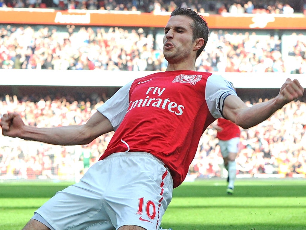 Van Persie was an Arsenal favourite until his departure last season