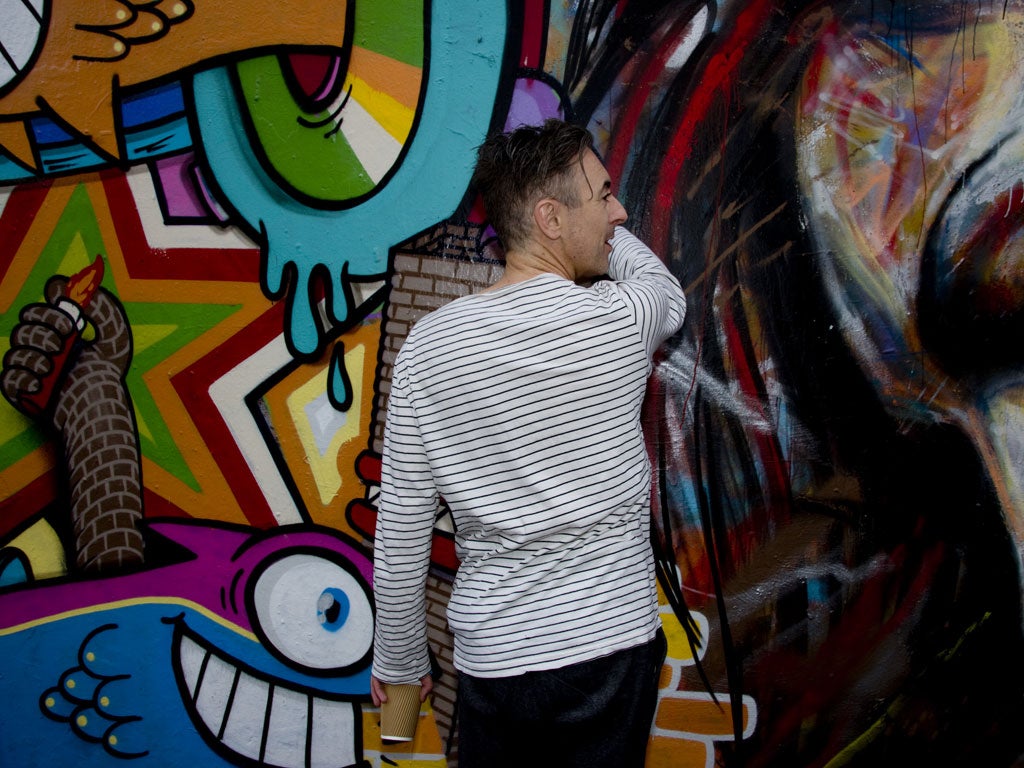 Alan Cumming chats, points and snaps his way round the backstreets of Spitalfields