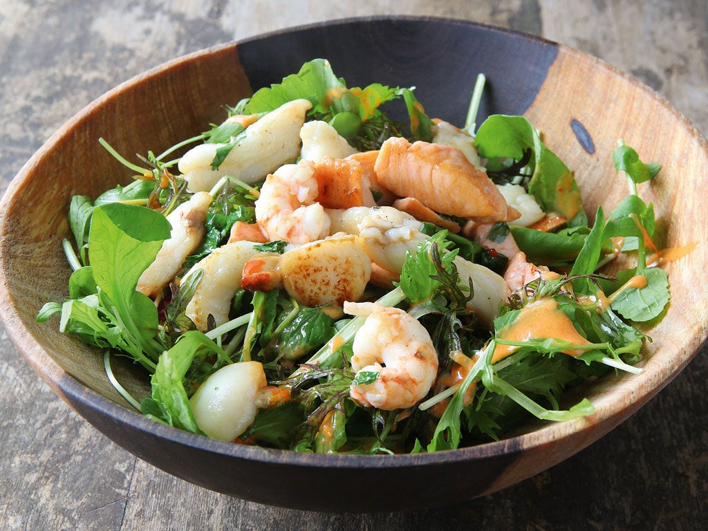 Fishy Fishy seafood salad by Martin Shanahan and Paul Flynn