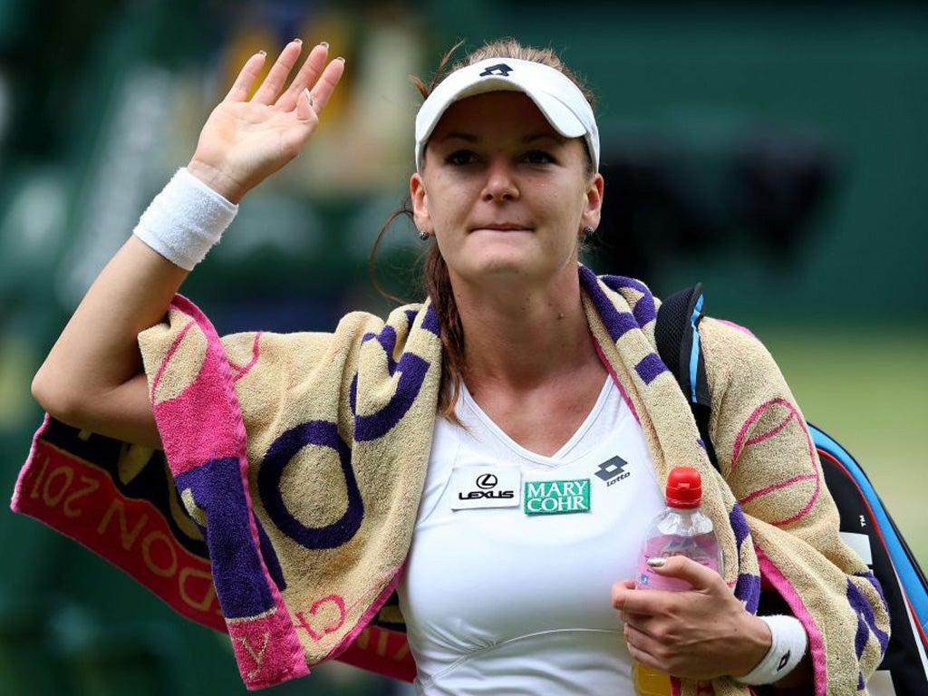 Agnieszka Radwanska suffered a coughing fit on Thursday