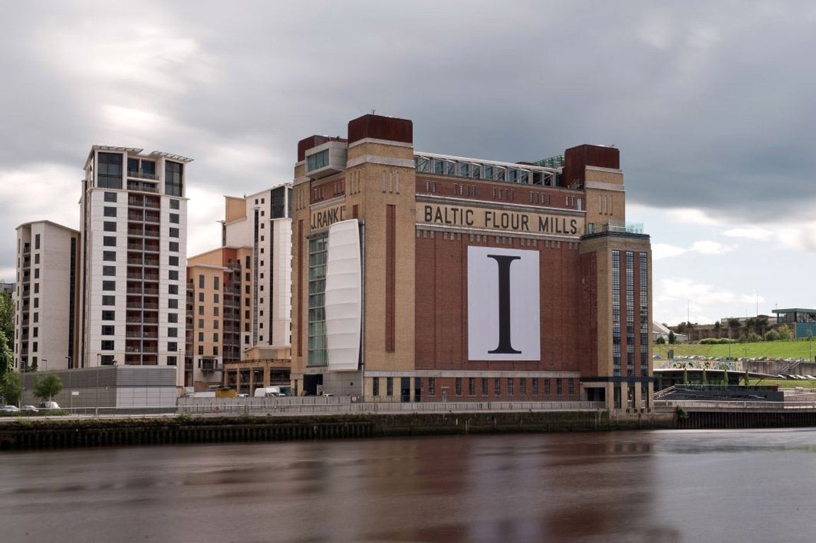 Mark Wallinger: ‘Self Portrait (Times New Roman)’ on the Baltic Centre in Gateshead