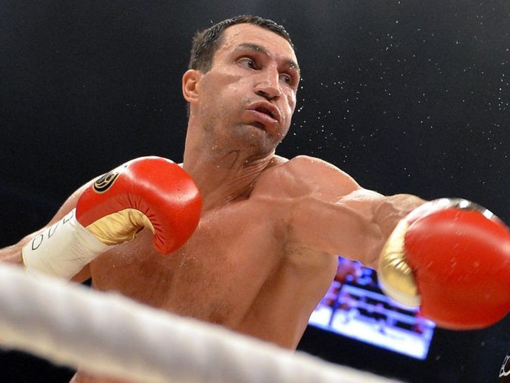 Vladimir Klitschko who retained his world heavyweight titles