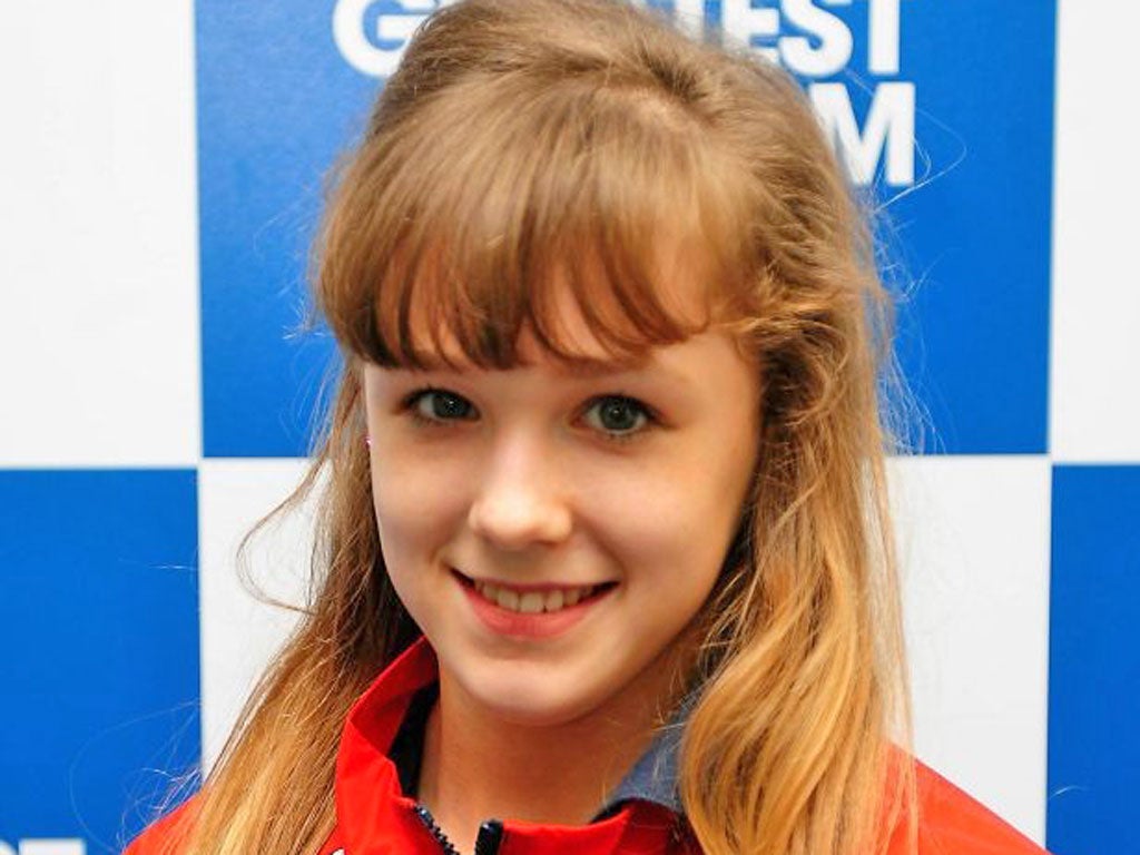 Youngest Rebecca - Tunney: 15 years and 274 days old when the
Olympics starts, Ms Tunney is Team GB’s youngest and, at 4ft 9in, also smallest competitor