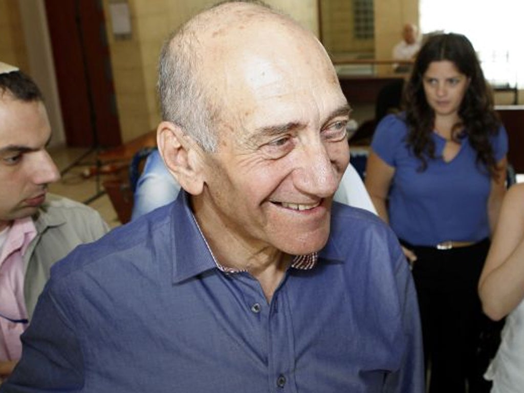 &#13;
Former Israeli Prime Minister Ehud Olmert &#13;