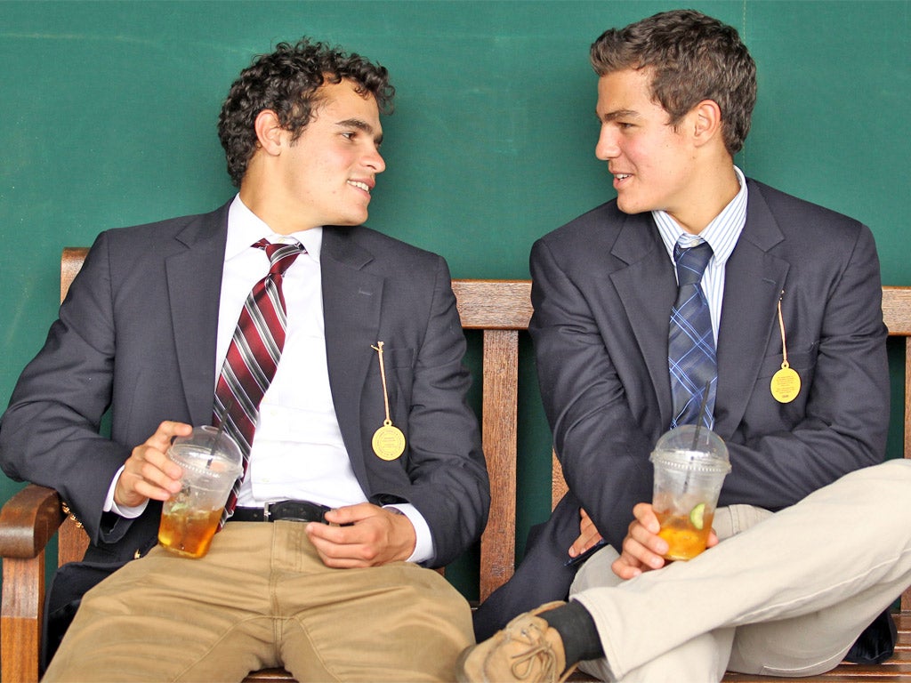 All England Lawn Tennis and Croquet Club members enjoying Pimm's at Wimbledon