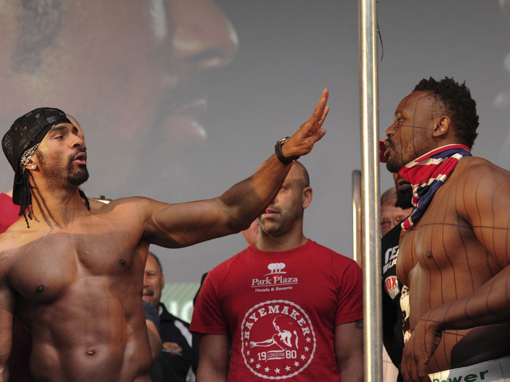 David Haye: "Ain't nobody ruining this manicure!" (13/07/12) To enter the current caption competition, click here.