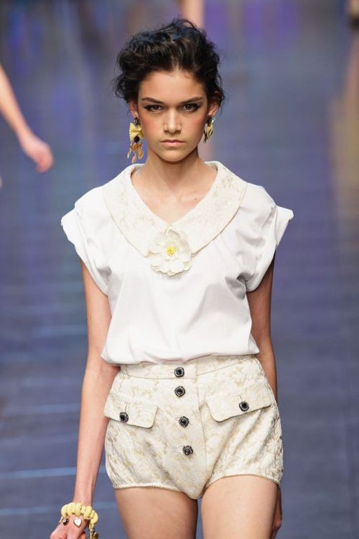 Shorts on the Dolce & Gabbana catwalk, spring/summer 12