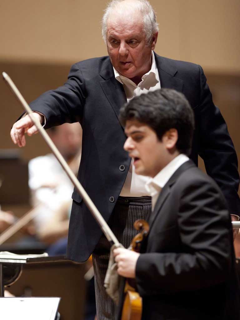 Daniel Barenboim and his son Michael in Berlin last year