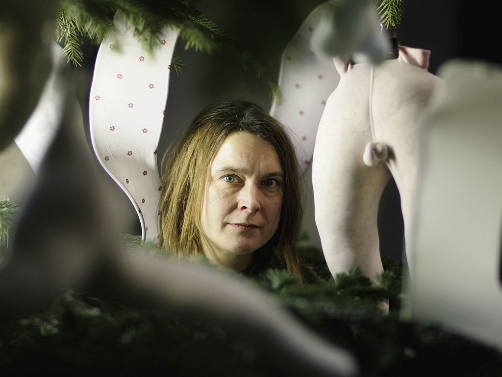 Sarah Lucas (pictured) refers to her friendship with Tracey Emin as tempestuous