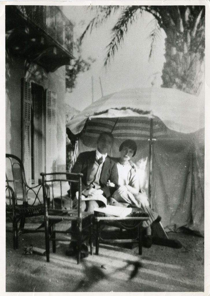 Katherine Mansfield with the man she eventually married, John Middleton Murry