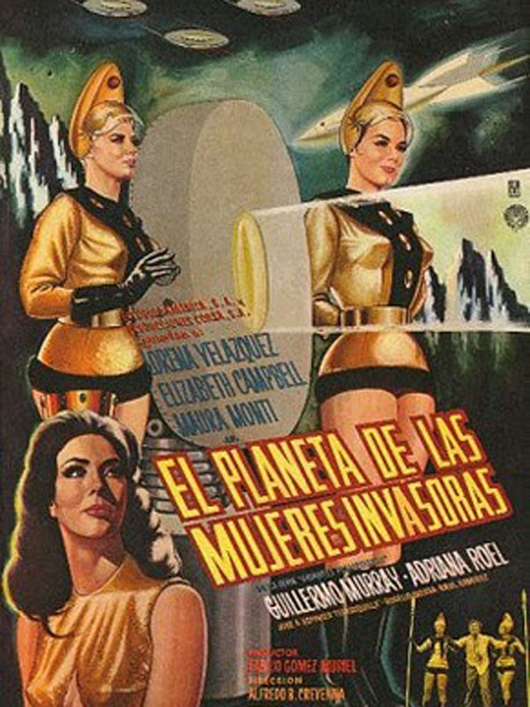 The poster for 'Planet of the Female Invaders'