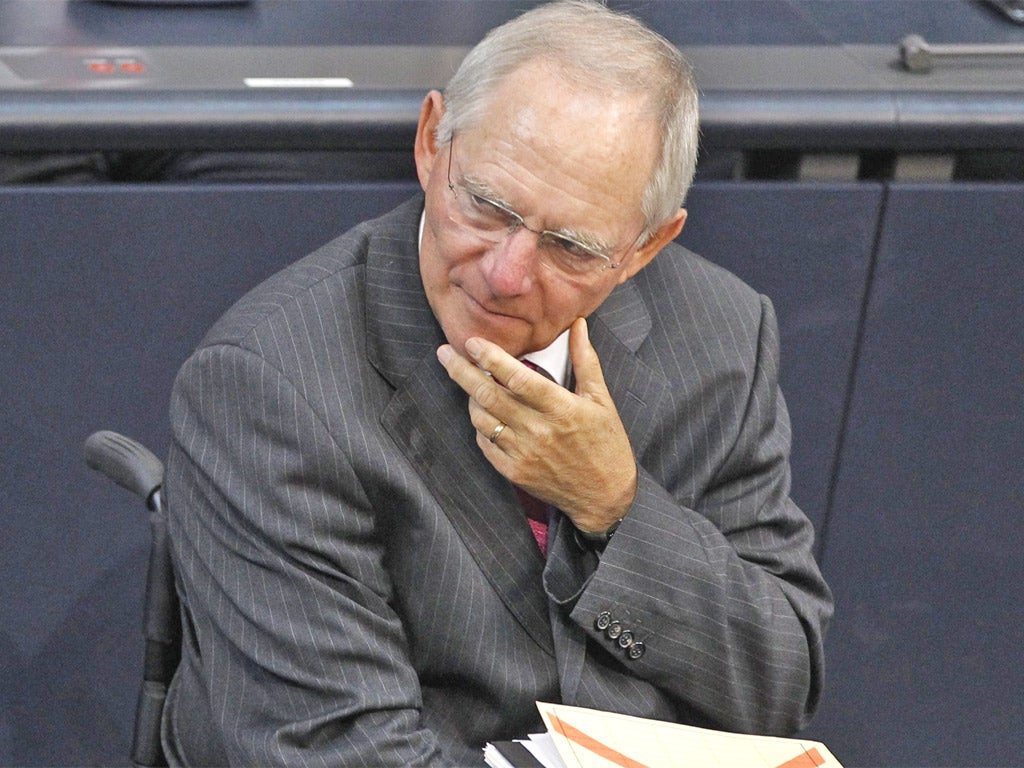 Wolfgang Schauble held talks with the Spanish Finance Minister