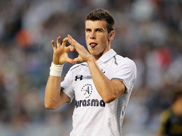 Gareth Bale in action for Tottenham