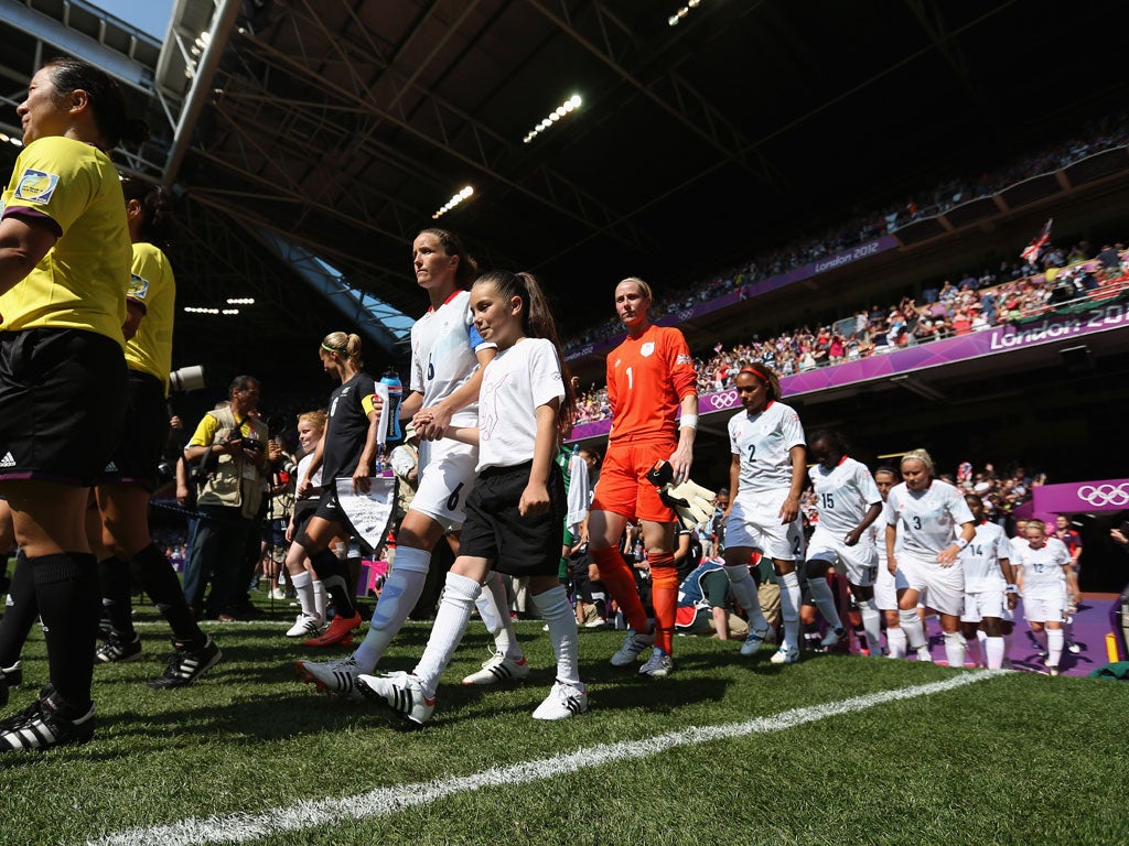 Team GB walk out at the Millennium Stadium