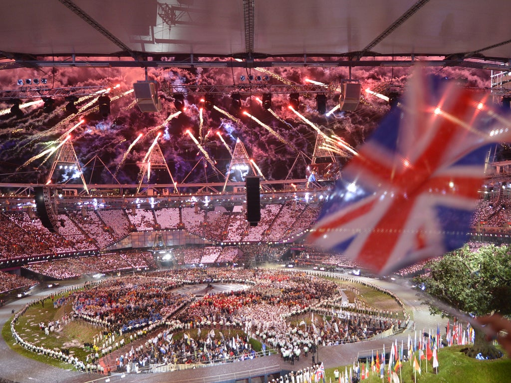 A view of the opening ceremony