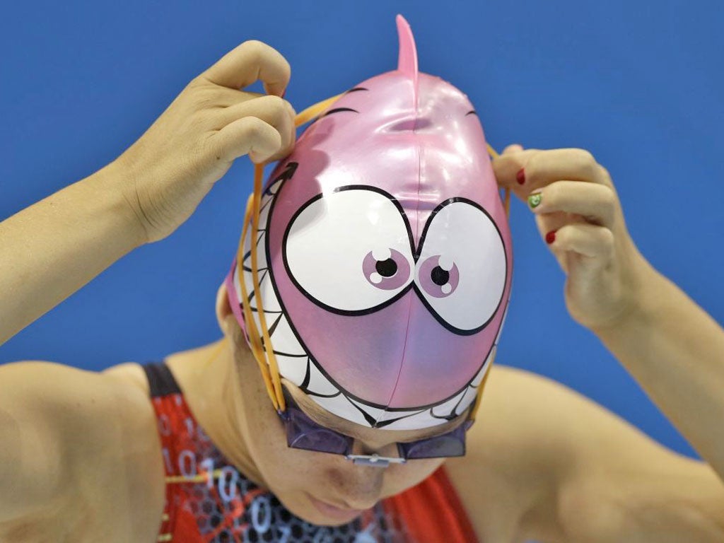 Picture of the day: Turkmenistan swimmer Jennet Saryyeva at the Aquatics Centre
yesterday, where she finished her 400m heat in last place,but marked was a new national record