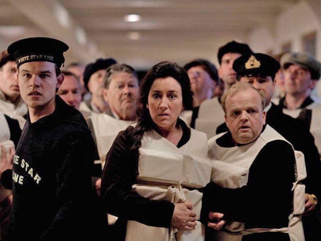 Passengers in the film Titanic. An unusually high proportion of women and children were saved in the disaster