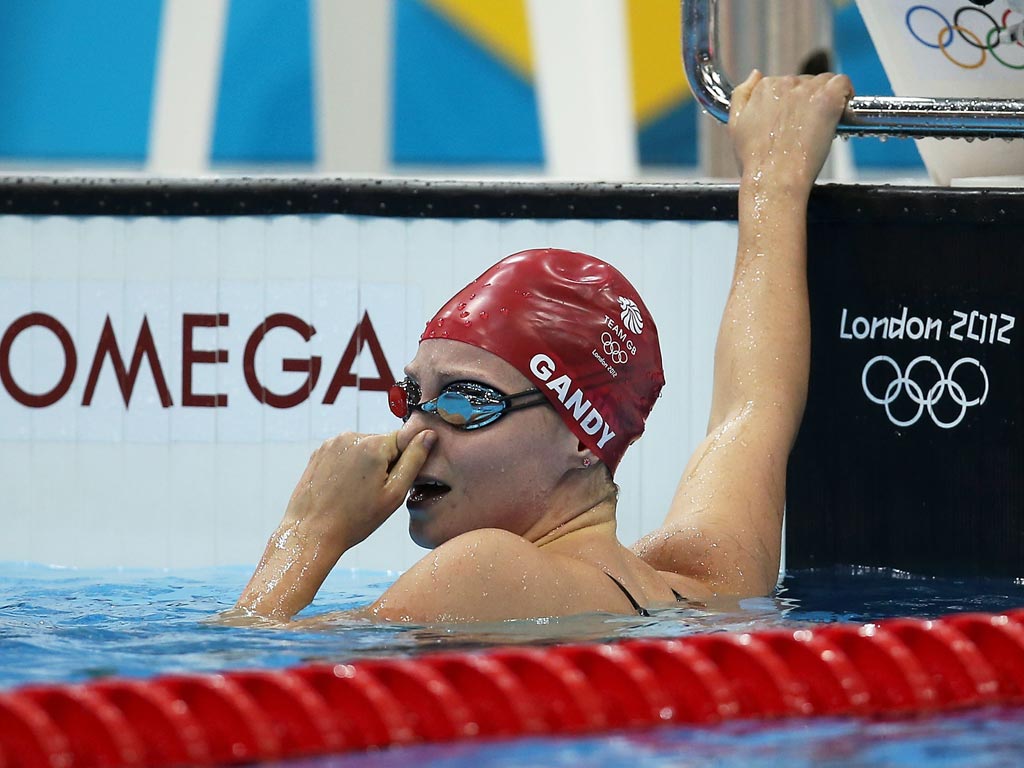 July 31, 2012: Britain's Ellen Gandy crashed out in the heats of the 200 metres butterfly this morning after coming to the Olympics as one of the medal favourites.