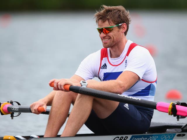 July 31, 2012: Alan Campbell of Great Britain competes in the Men's Single Sculls on Day 4 of the London 2012 Olympic Games at Eton Dorney.