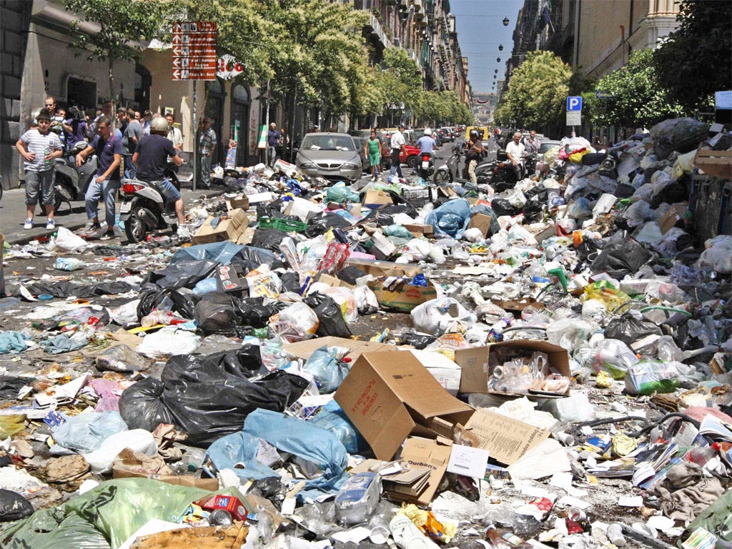 The hundreds of illegal waste disposal sites near Naples are known as the Triangle of Death