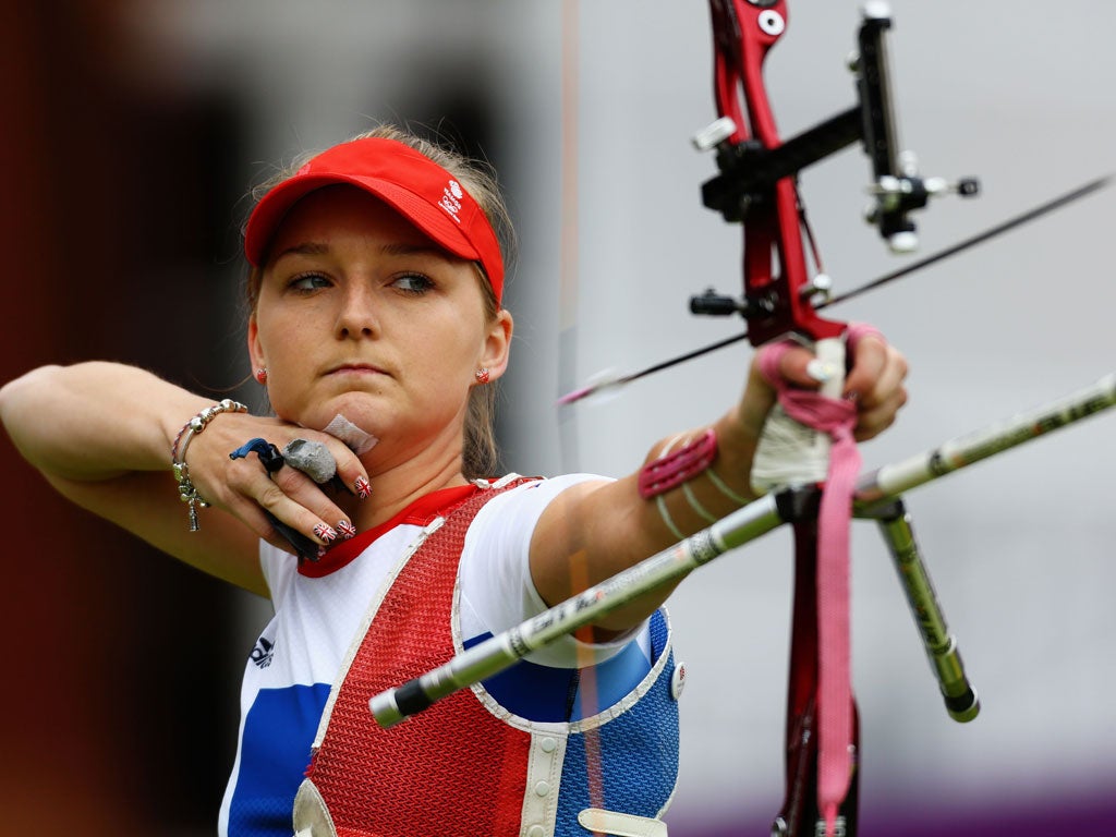 August 1, 2012: Team GB's Amy Oliver takes part in events at Lord's