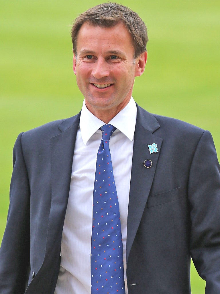 The Culture Secretary, Jeremy Hunt