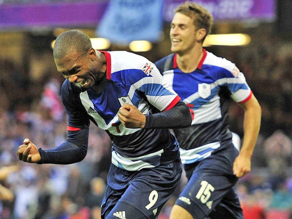 Daniel Sturridge celebrates opening the scoring last night