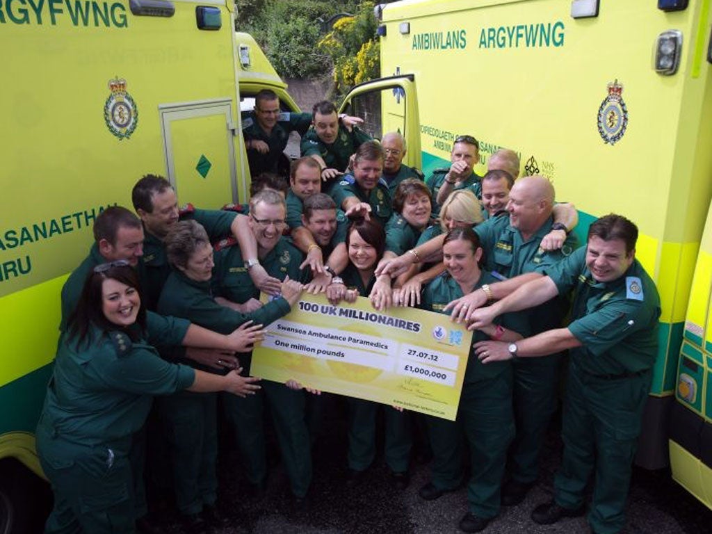 Dozens of the paramedics and ambulance service staff are to receive an extremely welcome £14,492 payout