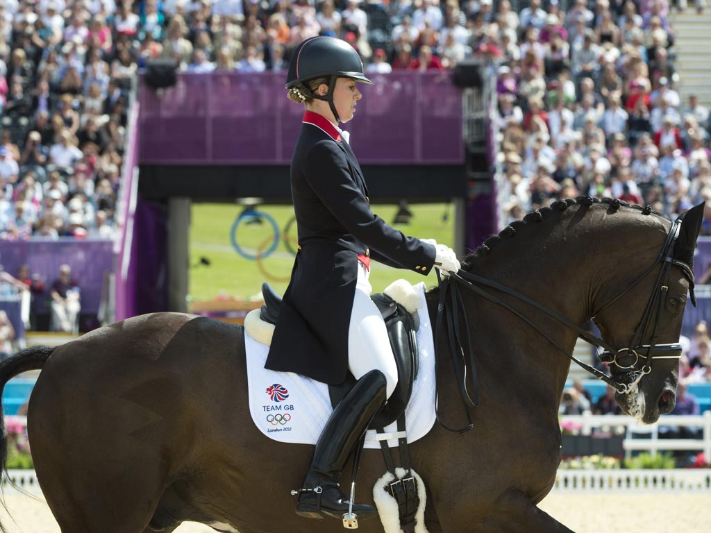 Charlotte Dujardin in action in Greenwich