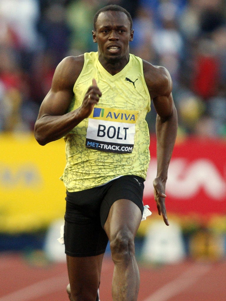 What gives Usain Bolt the edge over his rivals?