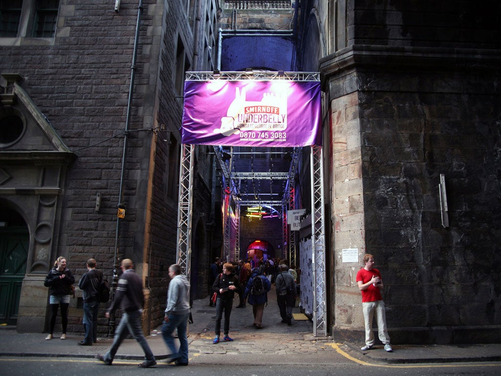 Stewart Lee said Underbelly (pictured) and three other big venues were engaged in 'corporate cattle rustling'