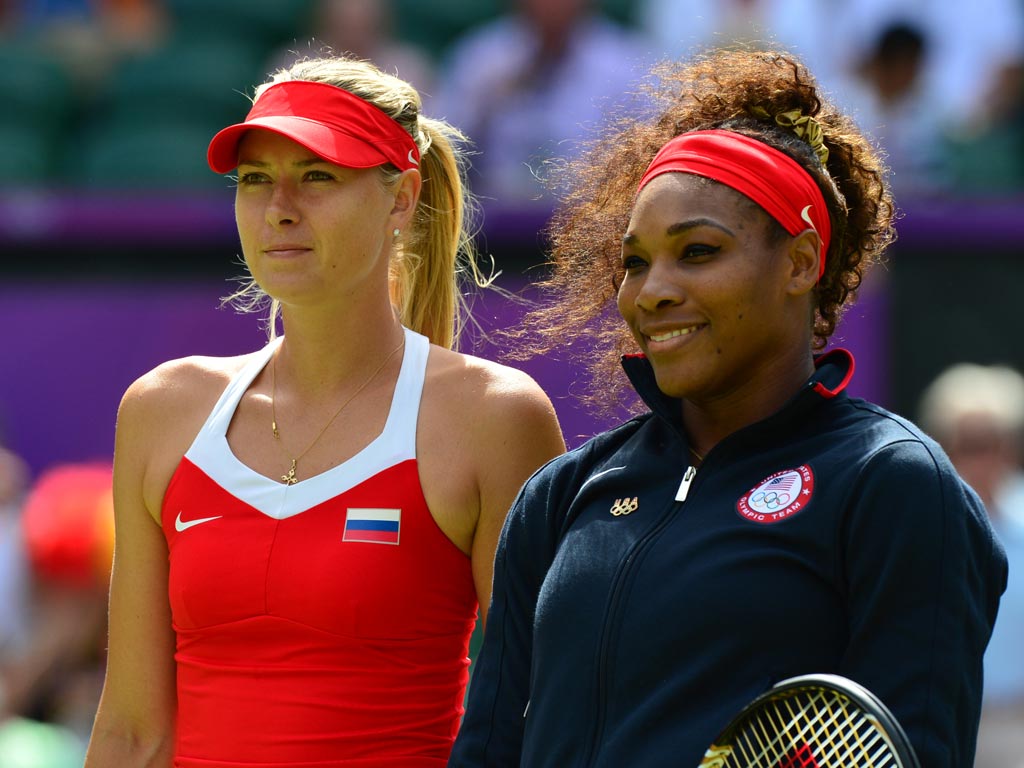 Serena Williams (right) says she feels for her former rival Maria Sharapova