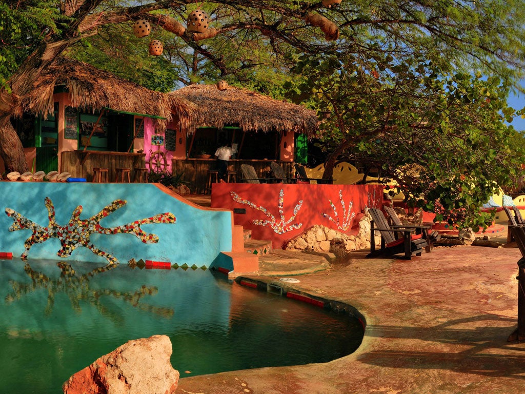 Licence to chill: The seawater pool at Dougie's Bar, Jake's Hotel