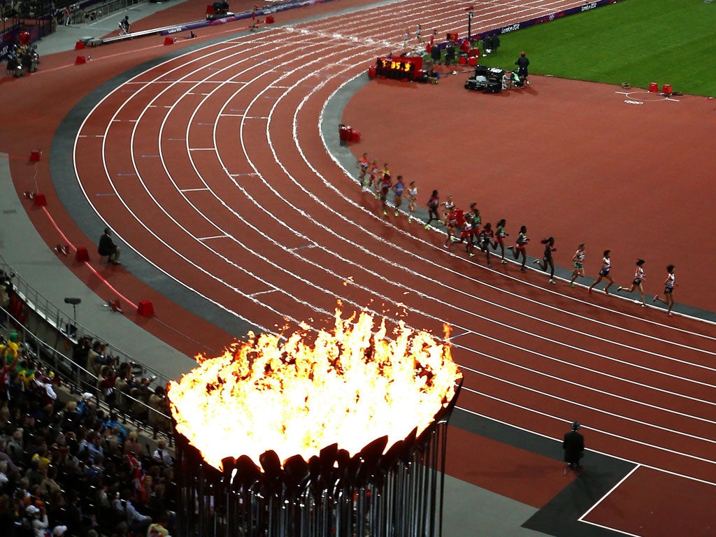 On fire: the giant cauldron