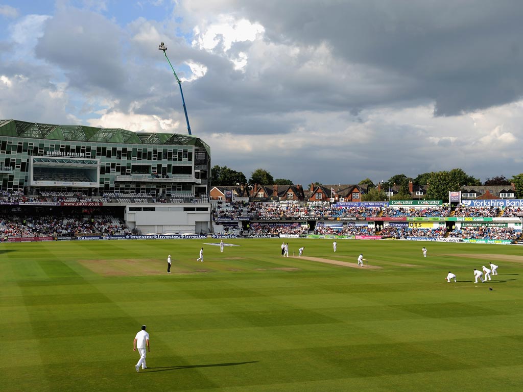 A view of the action at Headingley