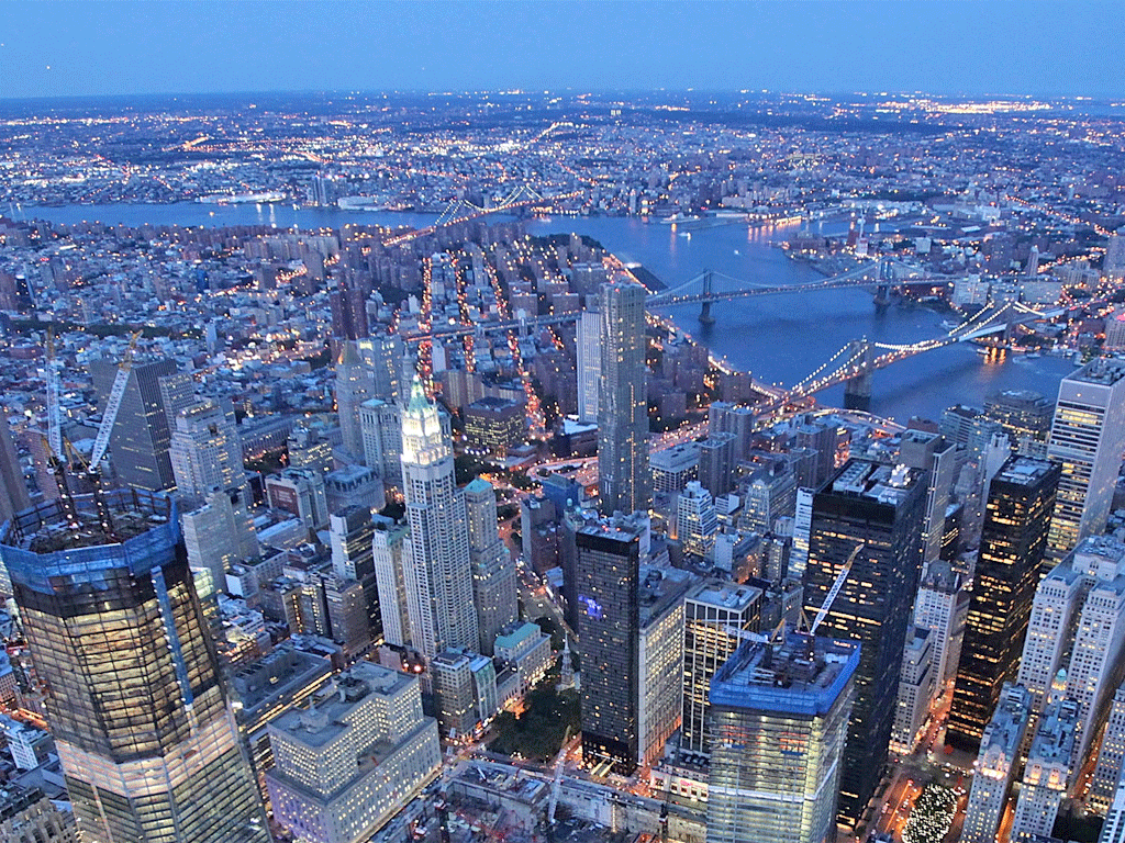 The spectacular New York City skyline