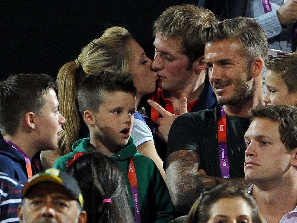 Spotted: Laura Trott and Jason Kenny share a kiss