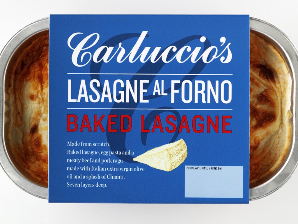 Carluccio's has just released its new pre-prepared Italian meals