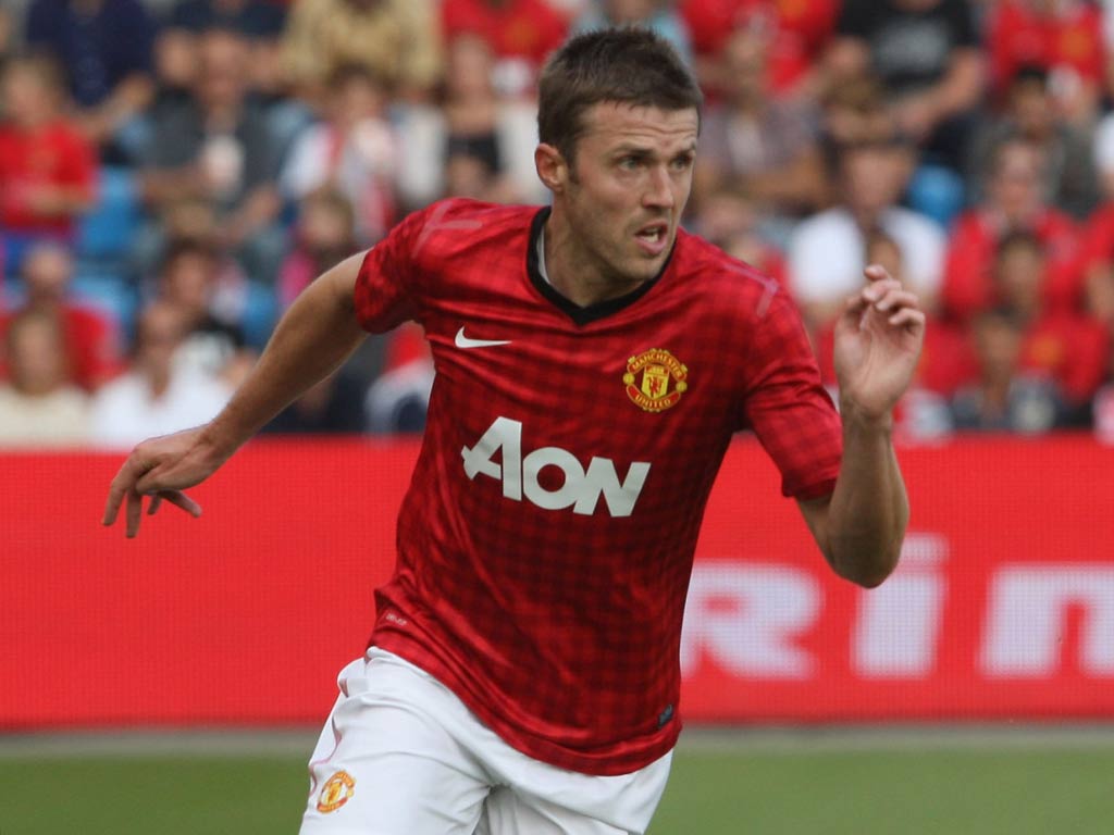 Michael Carrick in pre-season action