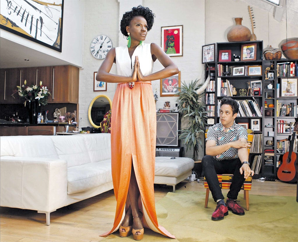 Life’s peachy: Shingai Shoniwa and Dan Smith of the Noisettes