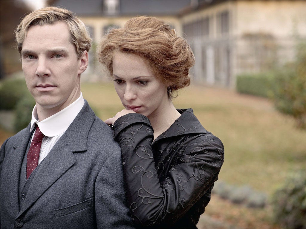 Benedict Cumberbatch and Rebecca Hall in Parade's End