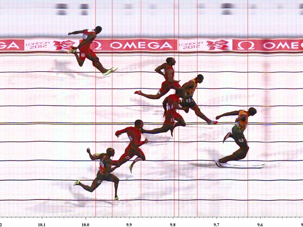 Usain Bolt of Jamaica wins the Men's 100m Final
