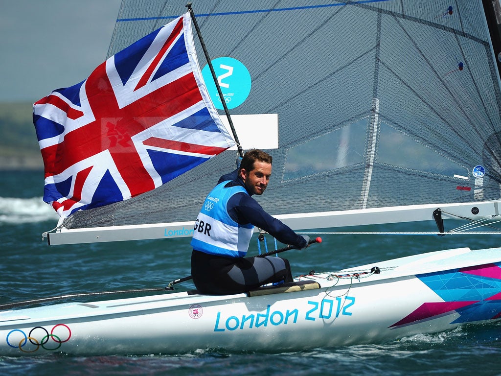 Ben Ainslie will be holding the flag again for Team GB at the closing ceremony tomorrow