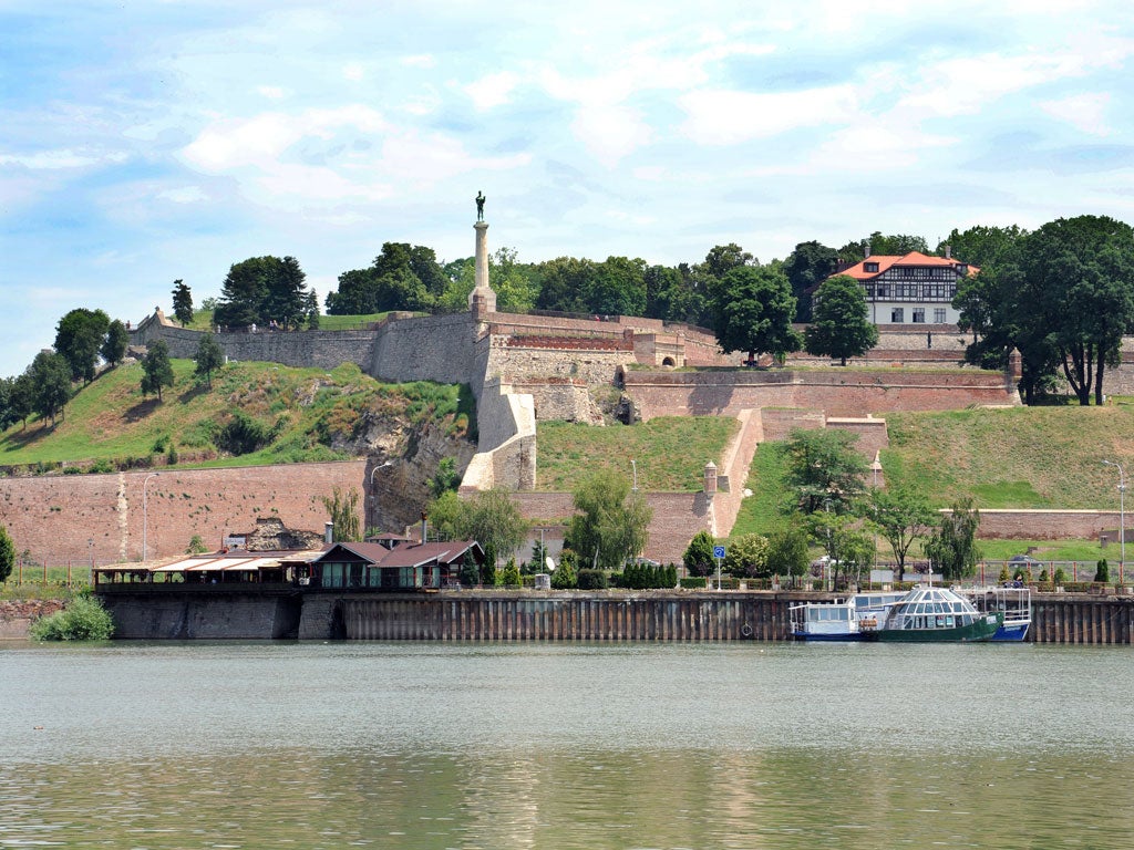 Stand guard: Kalemegdan fortress seen from the Sava