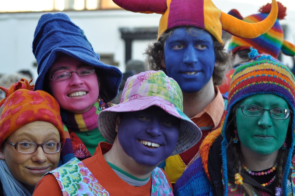 Gog Magog Molly - at Cambridge University - perform at about 25 events a year, ranging from well-known summer folk festivals to dancing outside local pubs, and from teaching in local schools to Whittlesea Strawbear