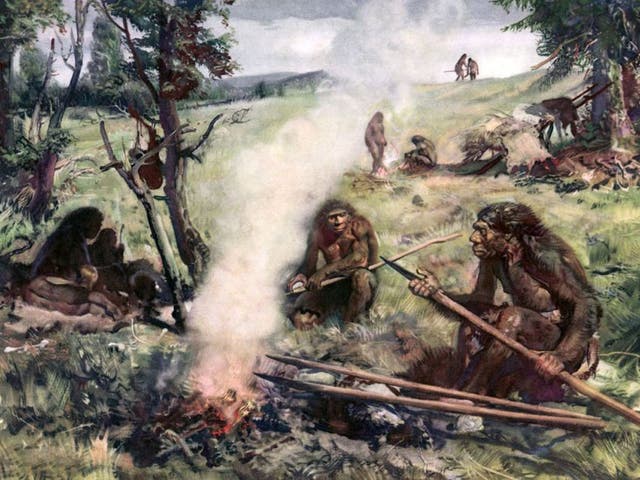 <p>Early Neanderthals made bone tools from the elephant’s skeleton<a href="https://www.alamy.com/neanderthals-making-weapons-and-tools-image209609261.html?imageid=768043A7-02A1-43B3-B8D8-A5FD7BBE87A4&pn=1&searchId=8ad386dd88f3ad97eb84eb93a045133a&searchtype=0"></a></p>