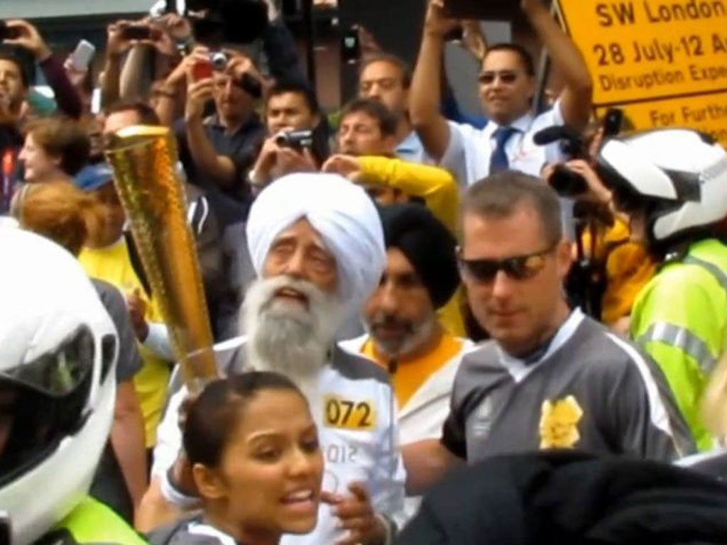 He retired at the age of 101, after being a torchbearer for the London 2012 Olympics.