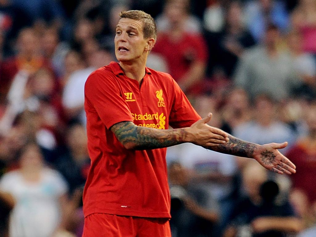 Liverpool defender Daniel Agger