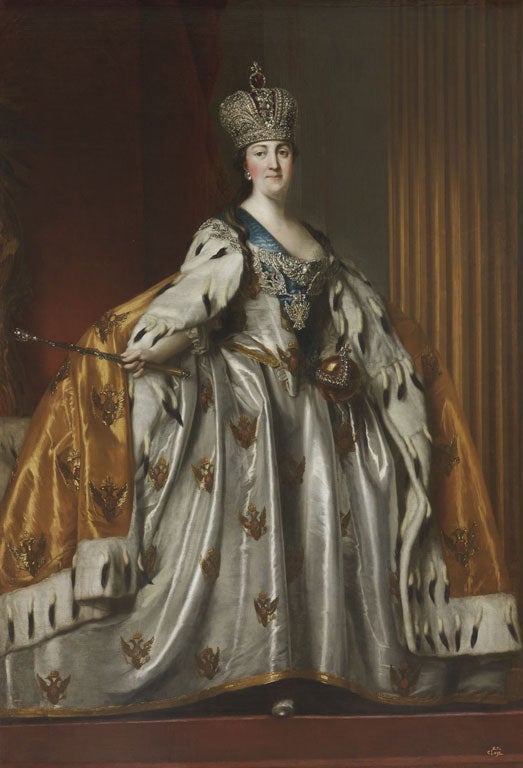 Jewels in the crown: ‘Catherine II in Her Coronation Robes’ (c1762)
by Vigilius Eriksen